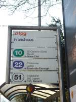 (132'850) - TPG-Haltestelle - Genve, Franchises - am 10.