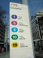 (132'887) - TPG-Haltestelle - Genve, Coutance - am 10.
