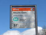 (202'314) - TPG-Haltestelle - Meyrin, Gare - am 11. Mrz 2019