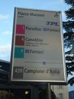 (147'753) - TPL-Haltestelle - Lugano, Piazza Manzoni - am 5.