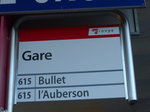 (173'071) - TRAVYS-Haltestelle - Ste-Croix, Gare - am 16.