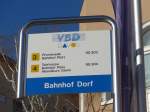 (167'780) - VBD-Haltestelle - Davos, Bahnhof Dorf - am 19.