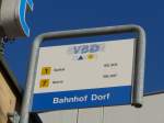 (167'796) - VBD-Haltestelle - Davos, Bahnhof Dorf - am 19.