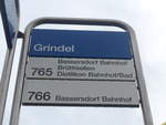 (210'832) - VBG-Haltestelle - Bassersdorf, Grindel - am 8. November 2019
