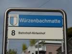(164'869) - VBL-Haltestelle - Luzern, Wrzenbachmatte - am 16.
