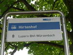(185'154) - VBL-Haltestelle - Luzern, Hirtenhof - am 18.