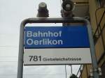(134'872) - VBZ-Haltestelle - Oerlikon, Bahnhof - am 10.