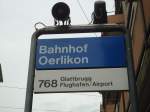 (134'873) - VBZ-Haltestelle - Oerlikon, Bahnhof - am 10.