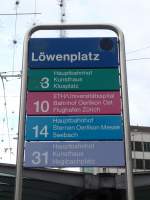 (157'740) - VBZ-Haltestelle - Zrich, Lwenplatz - am 14.