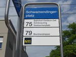 (182'655) - VBZ-Haltestelle - Zrich, Schwamendingerplatz - am 3.