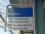 (149'526) - VZO-Haltestelle - Grningen, Station - am 31.