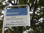 (221'817) - VZO-Haltestelle - Gibswil, Bahnhof - am 12. Oktober 2020