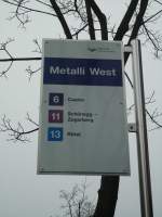 (137'987) - ZVB-Haltestelle - Zug, Metalli West - am 6.