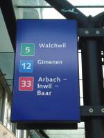 (138'044) - ZVB-Haltestelle - Zug, Bahnhof - am 6.