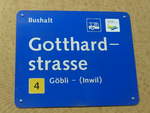 (205'241) - ZVB-Haltestelle - Zug, Gotthardstrasse - am 18.