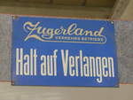 (205'276) - ZVB-Haltestelle - Halt auf Verlangen - am 18. Mai 2019 in Neuheim, ZDT