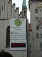 (128'600) - Bus-Haltestelle - Mnchen, Marienplatz - am 11.