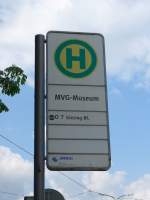 (162'800) - Bus-Haltestelle - Mnchen, MVG-Museum - am 28.