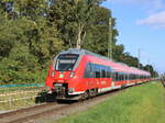 442 337 als S1(Warnemünde-Rostock)bei der Einfahrt in Rostock-Bramow.31.08.2024