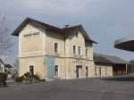 (158'728) - Der Bahnhof Schaan-Vaduz am 14.