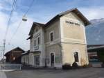 (158'737) - Der Bahnhof Schaan-Vaduz am 14.