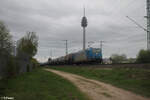 185 CL 004 (185 504-8) zieht mit einem Kesselzug durch die Treuchtlinger Kurve in Nürnberg Hohe Marter. 09.04.24