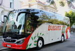 Aus Oesterreich: Blaguss, Wien - W 5064 MW - Setra am 9. Mai 2024 in Budapest (Aufnahme: Martin Beyer)