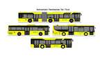 PostBus - Solaris Urbino 18 + Iveco Crossway LE + W�tzer, Gr�n - Setra S 415 LE Business + PostBus - Solaris Urbino 12