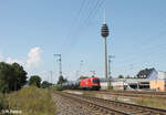 1116 145 zieht mit einem Kesselzug durch Nürnberg Hohe Marter. 13.08.24