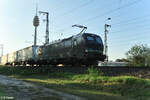 6193 202-9 mit einem einem ekol Wechselpritschenzug in Nürnberg Hohe Marta in Richtung Treuchtlingen.