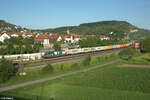 194 224-3 zieht mit einem Containerzug durch Retzbach-Zellingen.