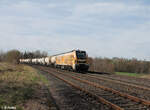 2159 256-7  Gainyday  mit dem  Slurry  Kesselzug Kreideschlamm Kroation - Schwed/oder bei Schönfeld.