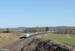 ER20-01 alias 223 102-5 ex OHE zieht bei Unterthölau den Wiesau - Hamburg Containerzug gen Norden.