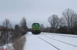 G1700.02 kommt bei Schönfeld zurück gerollte von der Strecken Erkundungsfahrt auf der Mitterteicher Strecke 25.01.21