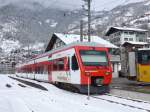 (158'841) - SBB-Pendelzug - Nr. RA 38 - am 22. Februar 2015 im Bahnhof Le Chble 