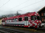 (257'337) - ZB-Triebwagen - Nr. 14 - (ex ASm) am 1. Dezember 2023 im Bahnhof Meiringen
