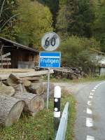 (130'348) - Ortsende von Achseten mit Ende der Geschwindigkeitsbeschrnkung am 11.