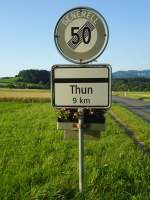 (134'635) - Ortsende von Reutigen + Ende der Hchstgeschwindigkeit am 2.