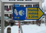 (245'659) - Wegweiser zur Wetterstation am 2.