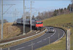 Messzug mit Re 460 014 'Val de Trient' auf dem Weg nach Bern.