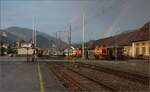 balsthal-4/814924/persistenter-regenbogen-in-balsthalblick-ueber-das Persistenter Regenbogen in Balsthal.

Blick über das Bahnhofsgelände unter dem Regenbogen. Juni 2023.