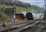 Ostermontag bei der 'Emmentalbahn'.

Eb 3/5 5810 in Huttwil. April 2024.