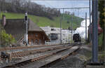 Ostermontag bei der 'Emmentalbahn'.

Eb 3/5 5810 in Huttwil. April 2024.