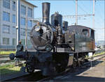 150 Jahre Emmentalbahn. 

Die grosse Dampflok der Emmentalbahn, Ed 4/5 8. Konolfingen, Mai 2025.