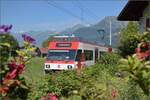 GTW Be 125 013 auf der letzten Etappe in Meiringen.