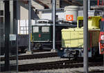 Der Muni HGe 4/4 1992 ist in Meiringen geparkt. August 2025.