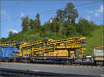 Wagen CH-SCHEU 40 85 9481 107-2 der Puscal 3B von Scheuchzer. Moutier, Juni 2026.