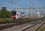 RABe 512 001 in Pratteln. August 2025.