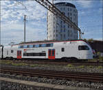 Der neueste RABe 512 058 in Pratteln.