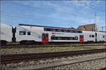 Der neueste RABe 512 058 in Pratteln. August 2026.
